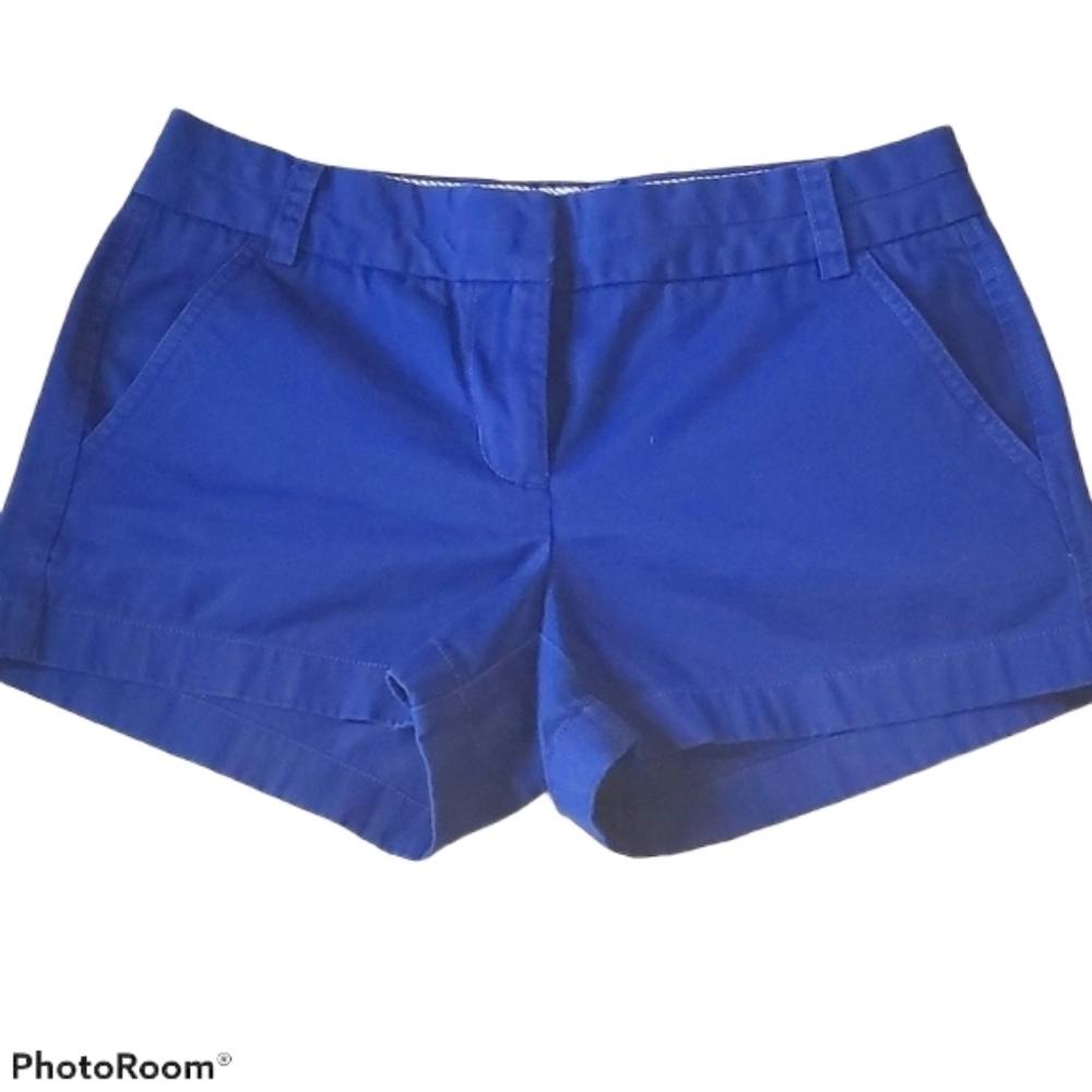 J. CREW Chino Blue Womens Shorts Size 4